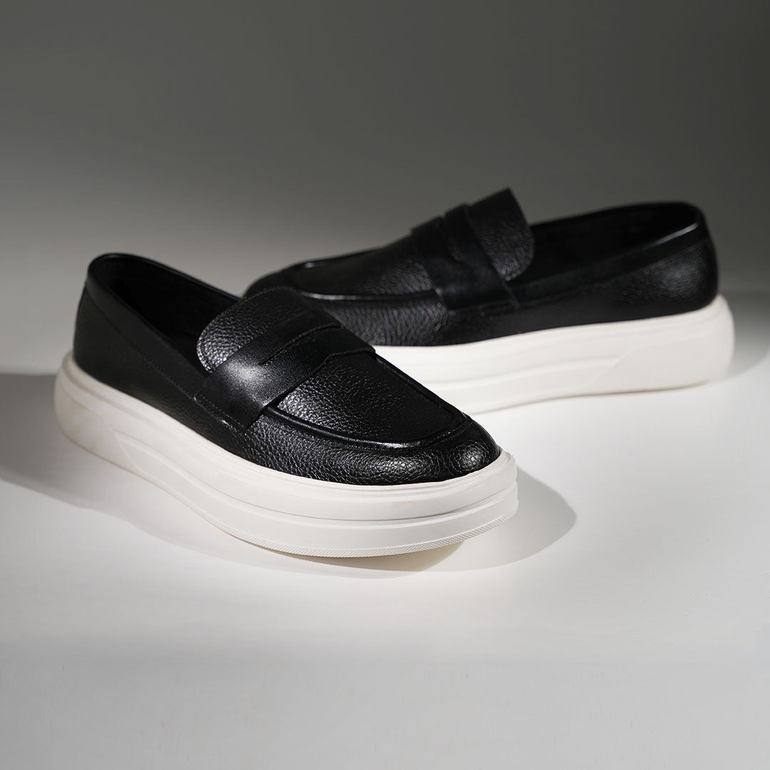 Monkstory Chunky Luxe Slip-On Sneakers - Royal Black