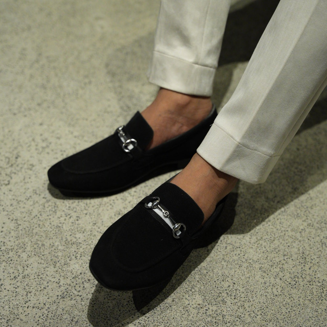 Monkstory Vintage Horsebit Loafers - Black