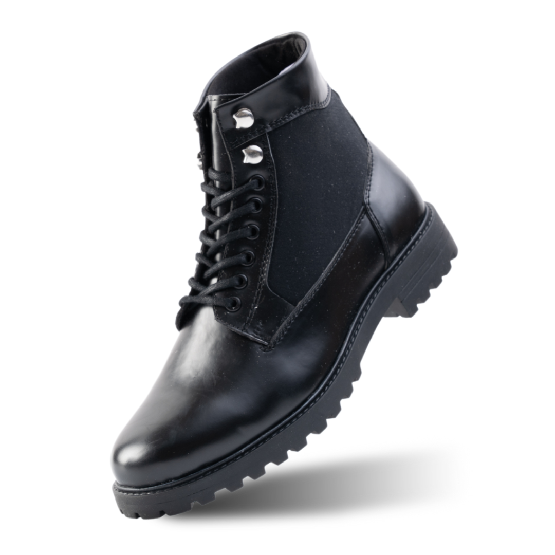 Monkstory Combat Boots - Black