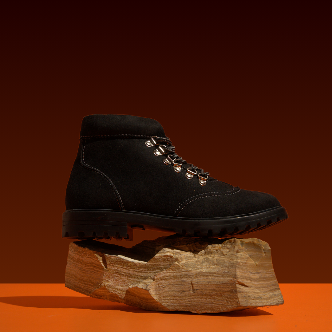 Monkstory Suede Boots - Black