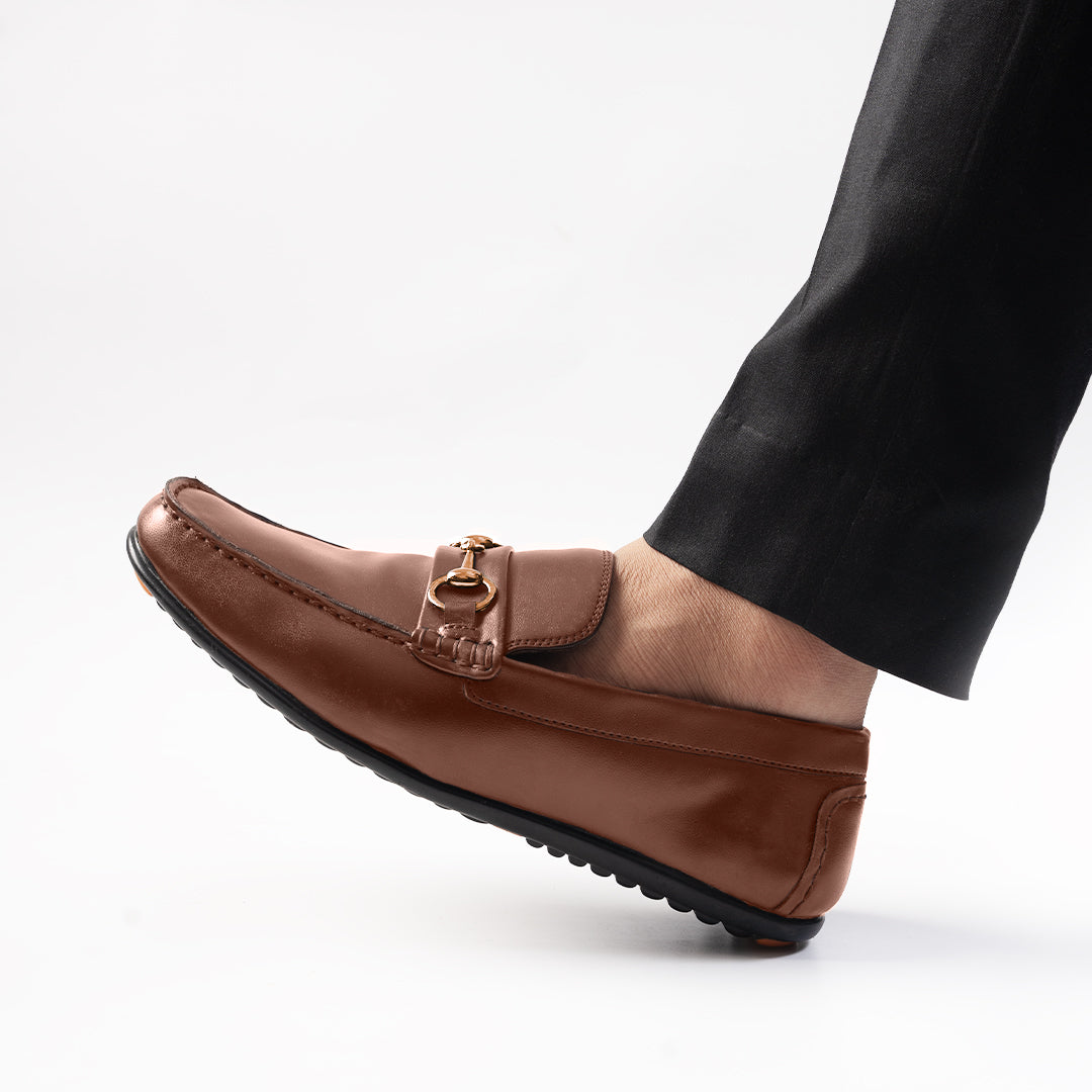 Monkstory Horsebit Driving Loafers - Tan