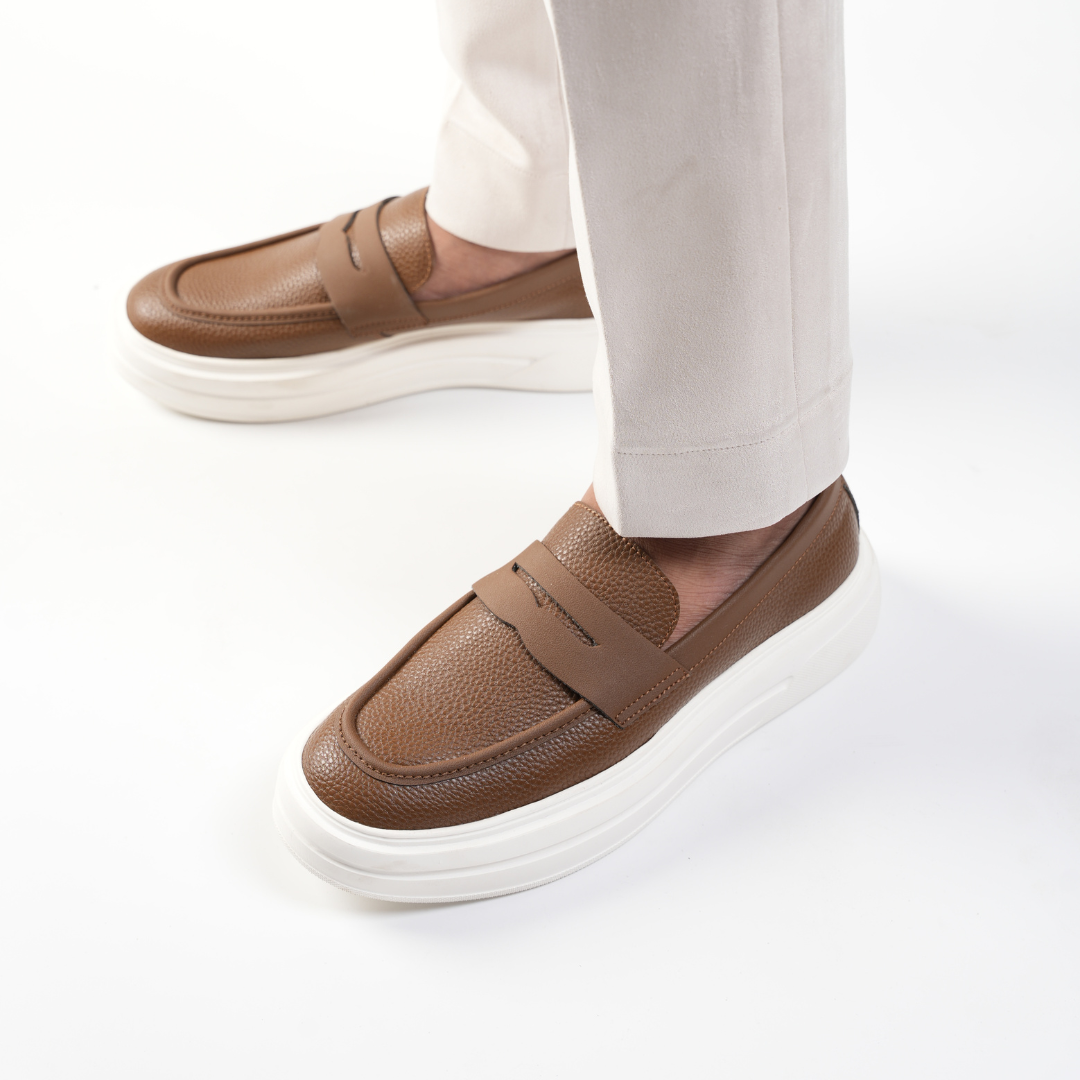 Monkstory Chunky Luxe Slip-On Sneakers - Tabac Brown