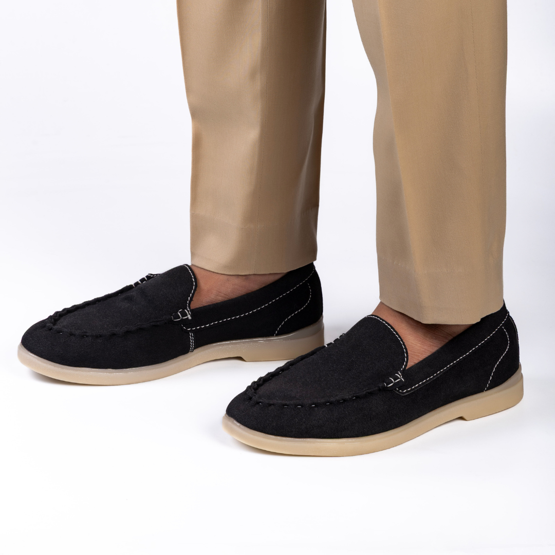 Monkstory Yacht Club Loafers - Jet Black