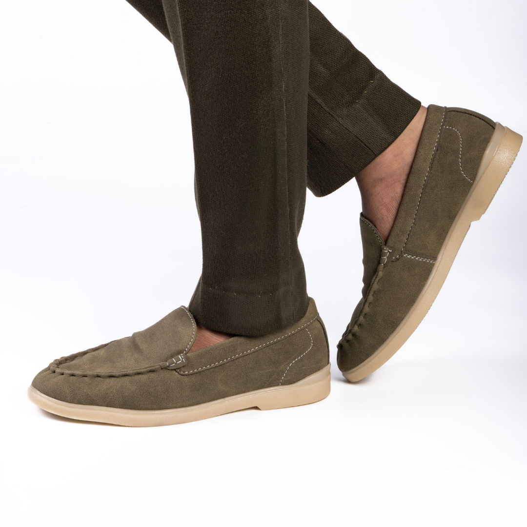 Monkstory Yacht Club Loafers - Olive Grove