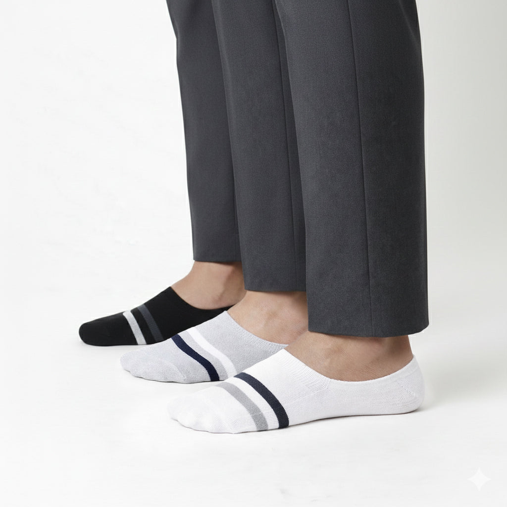 The Effortless Essentials No-Show MonkSock - Set of 3