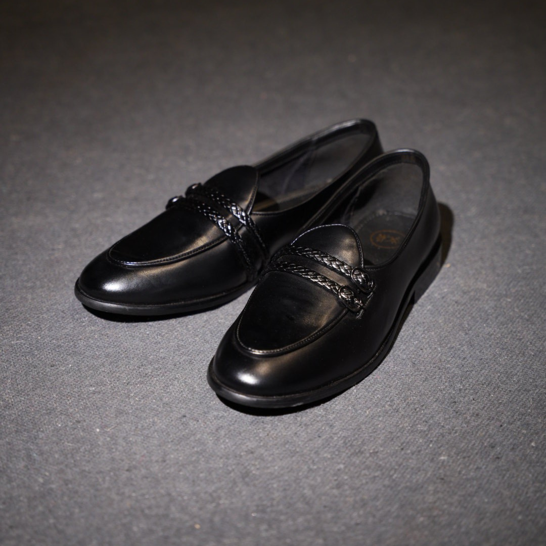 Monkstory Twin Braided-Bit Loafers – Black