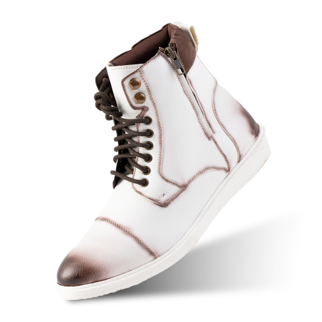 Monkstory Ombre High-Top Boots - White