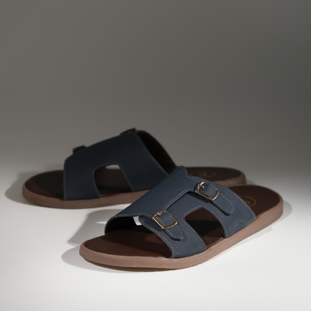 T-Rad Classic Double Monk Strap Sandals - Blue