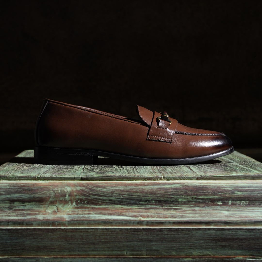 Monkstory Braided-Bit Horsebit Loafers – Burnished Brown
