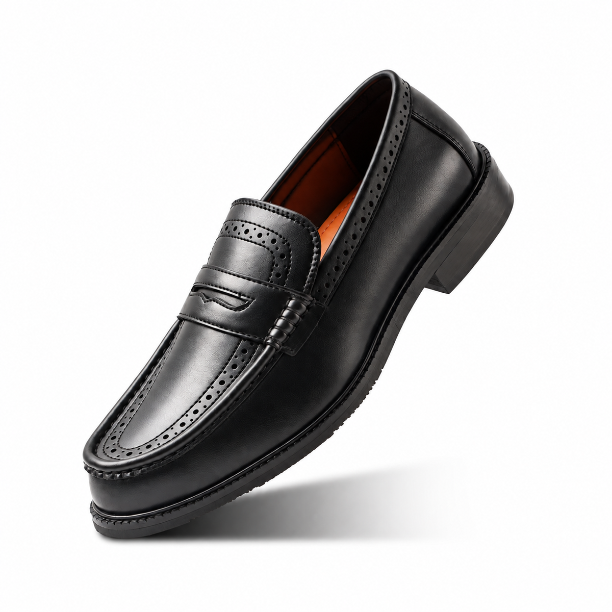 Monkstory Atelier 1936 Penny Brogue Loafers – Black
