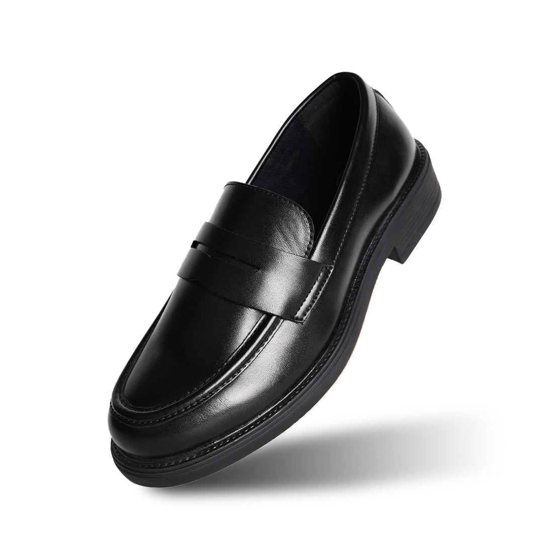 Monkstory Cosmopolitan Penny Loafers - Black