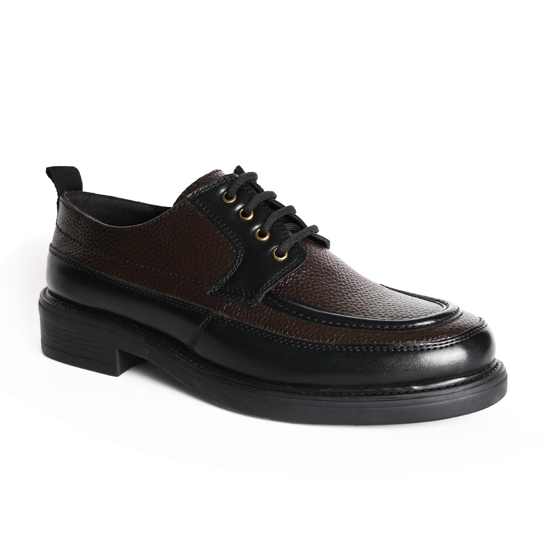 Monkstory Cosmopolitan Derby Lace-Ups - Black/Brown