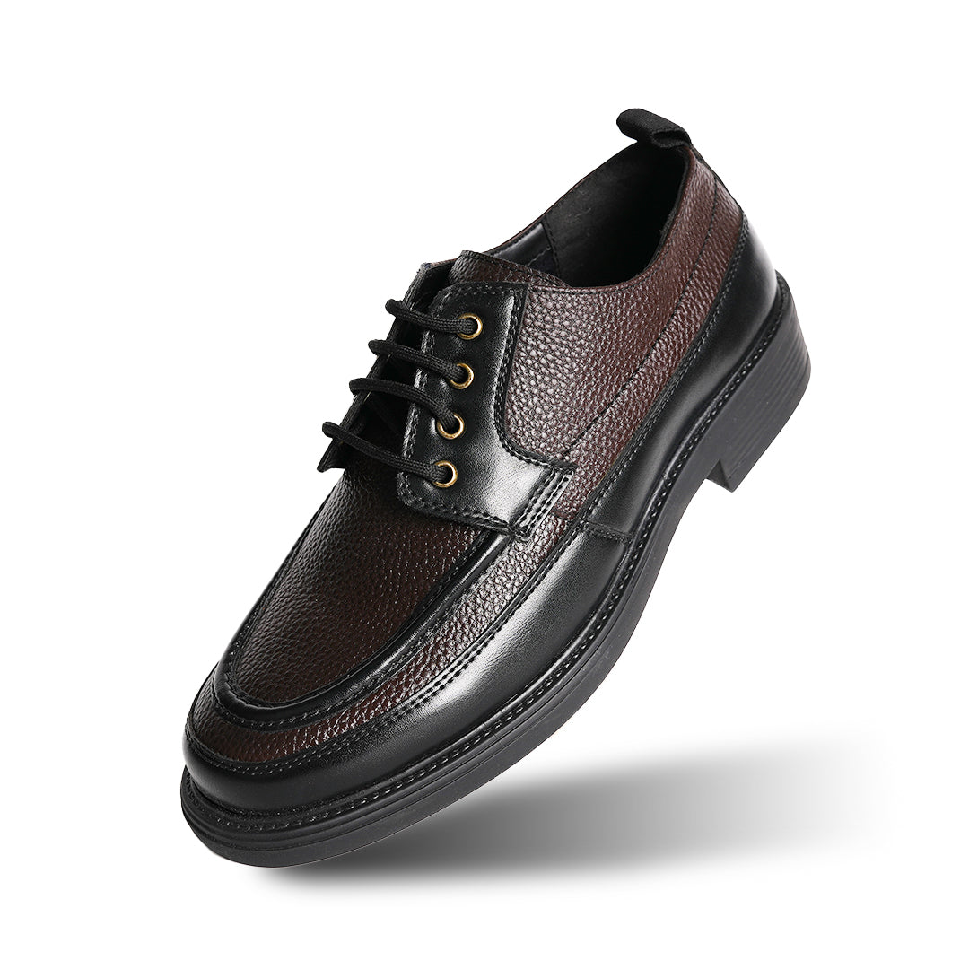 Monkstory Cosmopolitan Derby Lace-Ups - Black/Brown