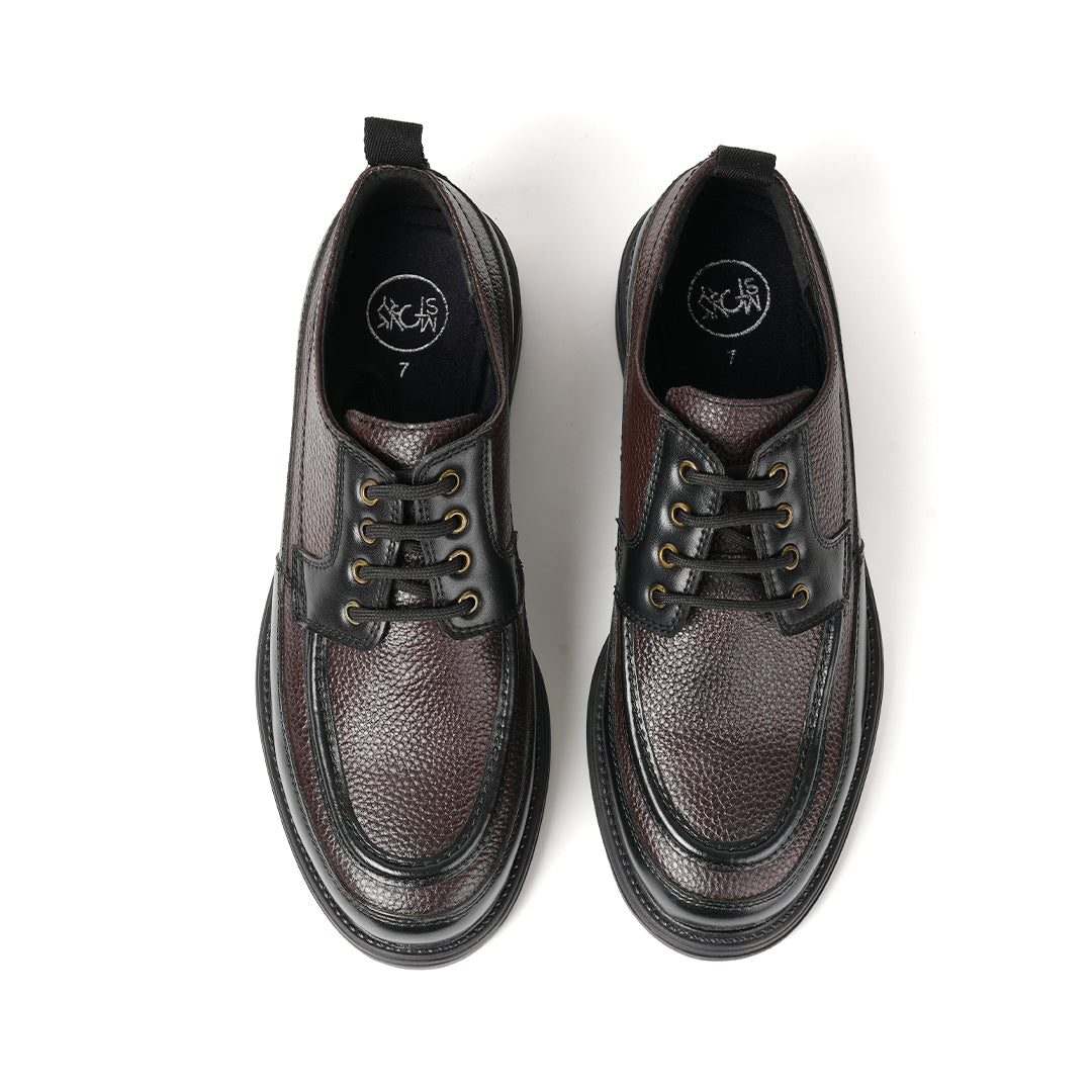 Monkstory Cosmopolitan Derby Lace-Ups - Black/Brown