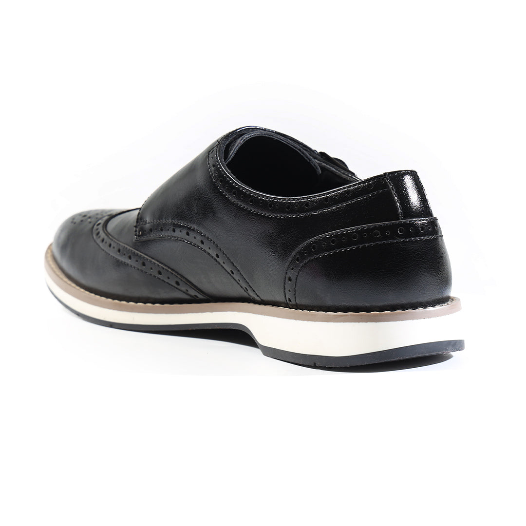 Monkstory Atelier 1938 Hybrid Double Monk Slip-Ons – Black