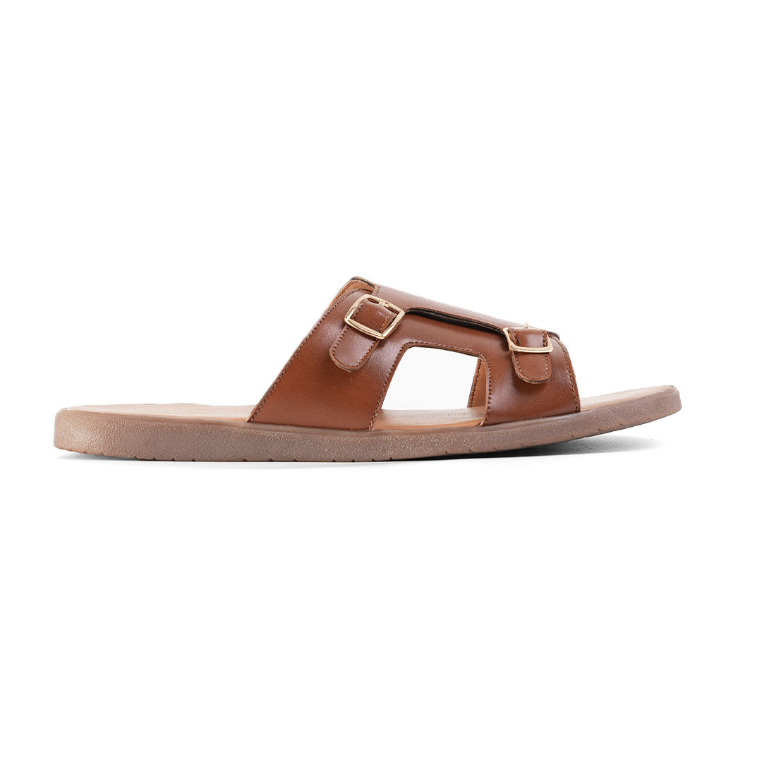 T-Rad Classic Double Monk Strap Sandals - Tan