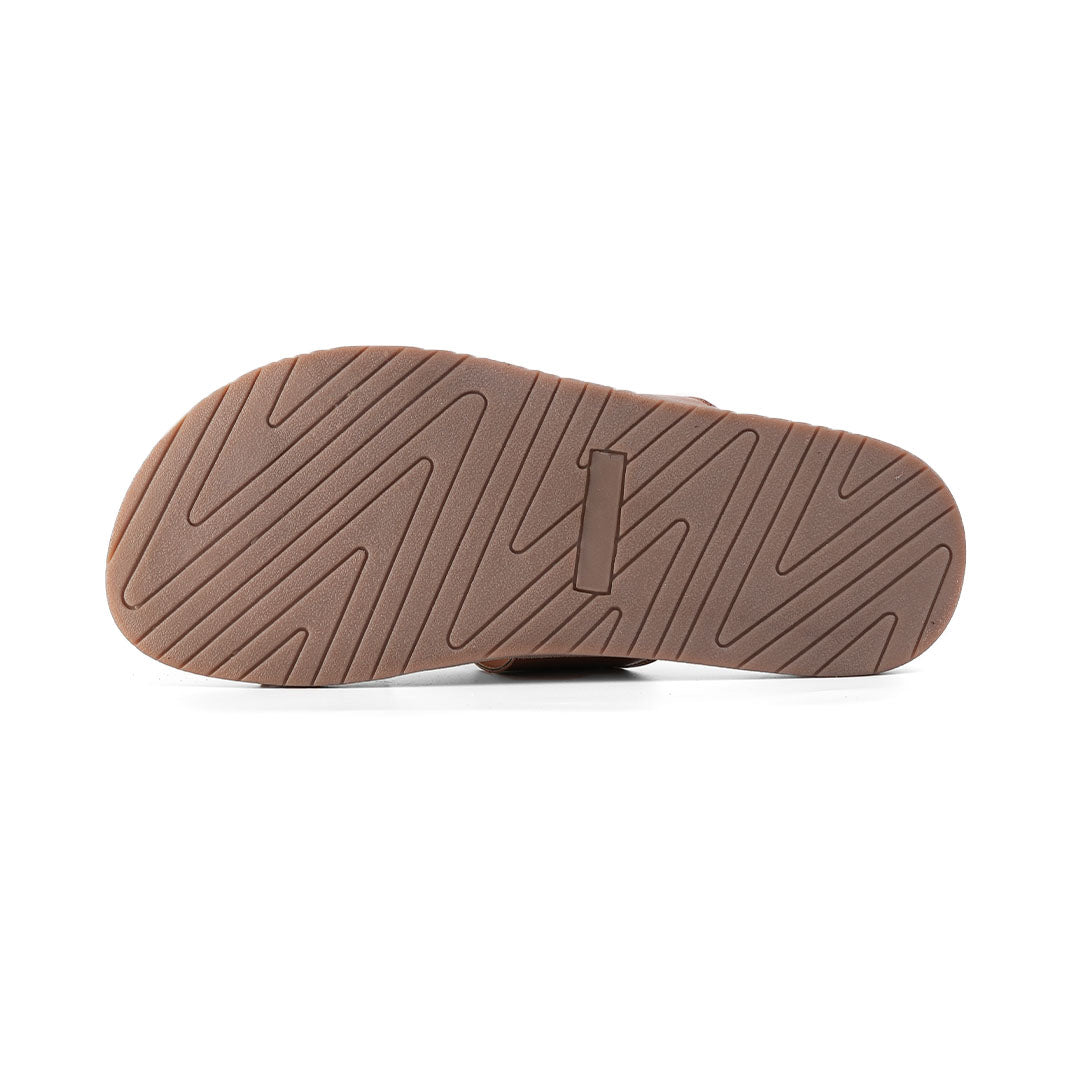 T-Rad Classic Double Monk Strap Sandals - Tan