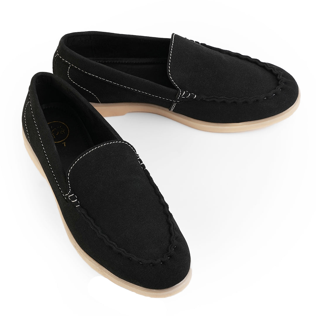Monkstory Yacht Club Loafers - Jet Black