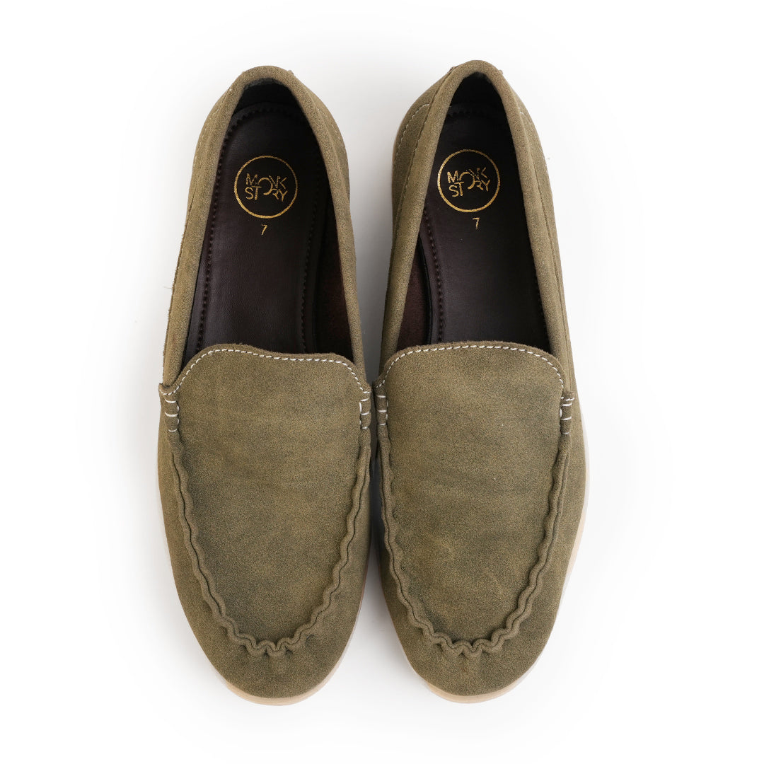 Monkstory Yacht Club Loafers - Olive Grove