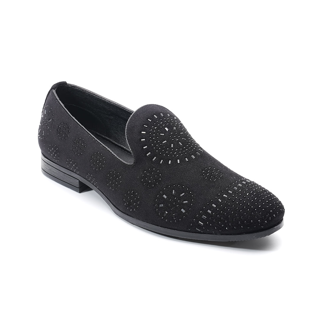 Monkstory Stardust Crystal Slip-Ons – Black