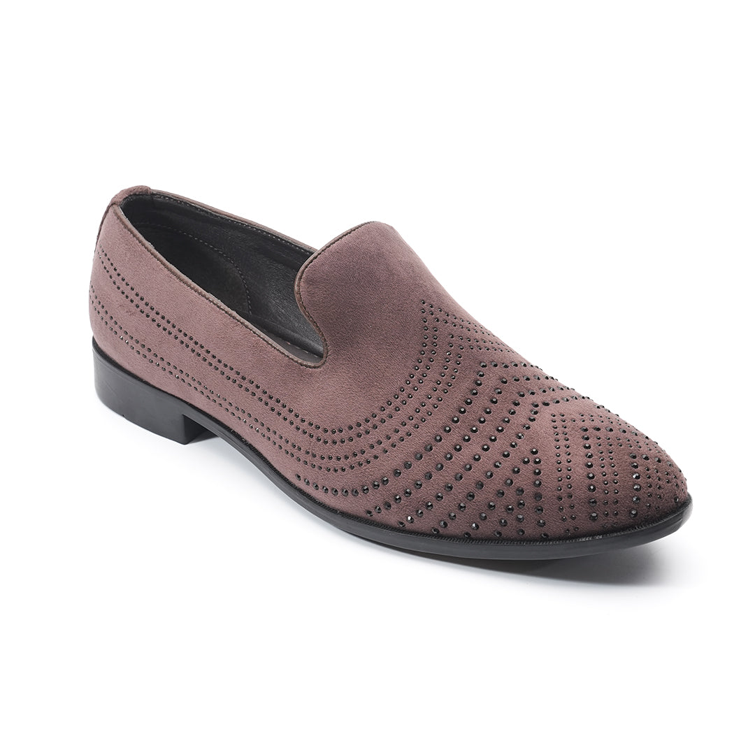 Monkstory Cascade Crystal Slip-Ons – Brown
