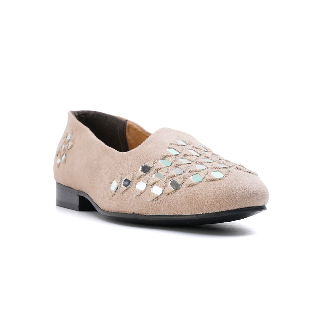 Mirror Mojari - Royal Beige