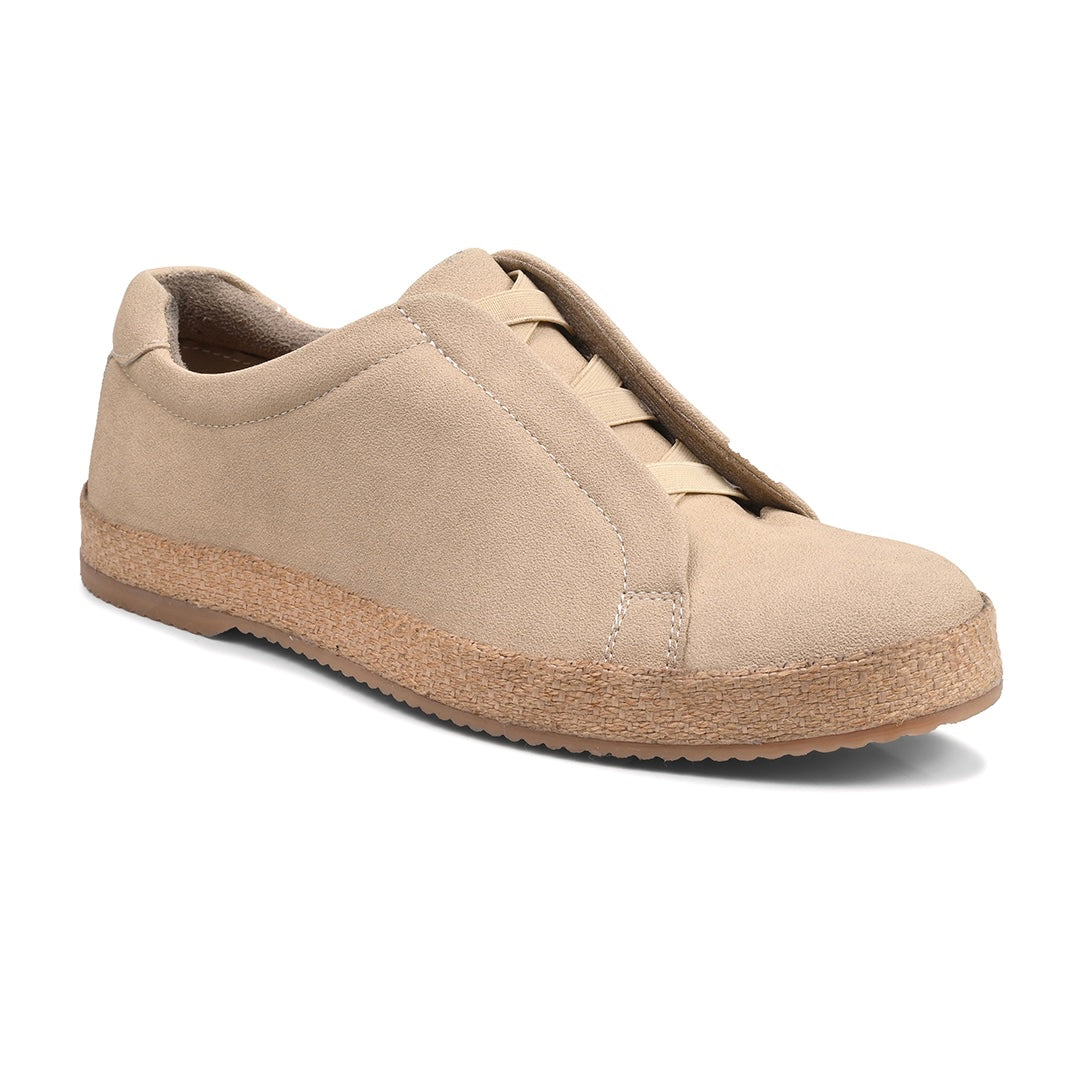 Monkstory Yacht Club Elastic Slip-On Espadrille Sneakers – Sand Beige