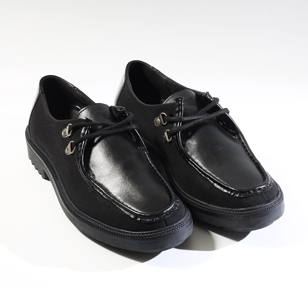 Monkstory Cosmopolitan Heritage Lace-Ups – Midnight Black