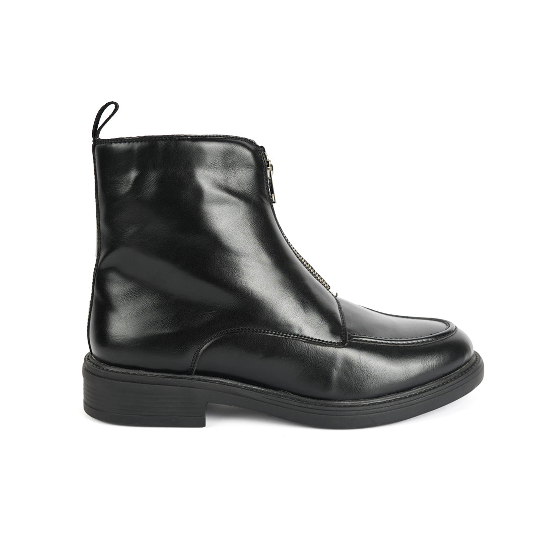 Monkstory Cosmopolitan Zip-Up Boots - Black