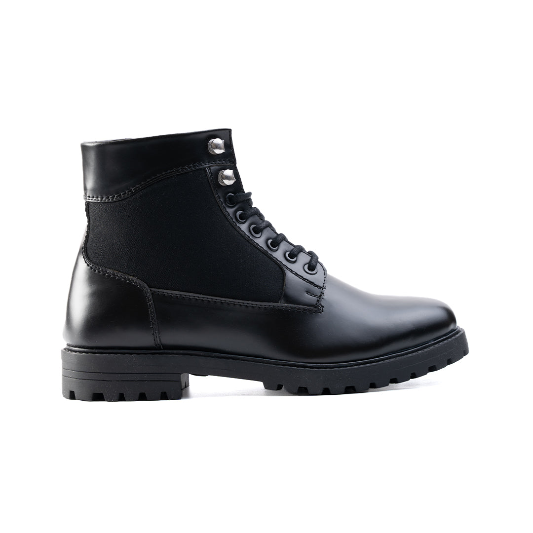 Monkstory Combat Boots - Black