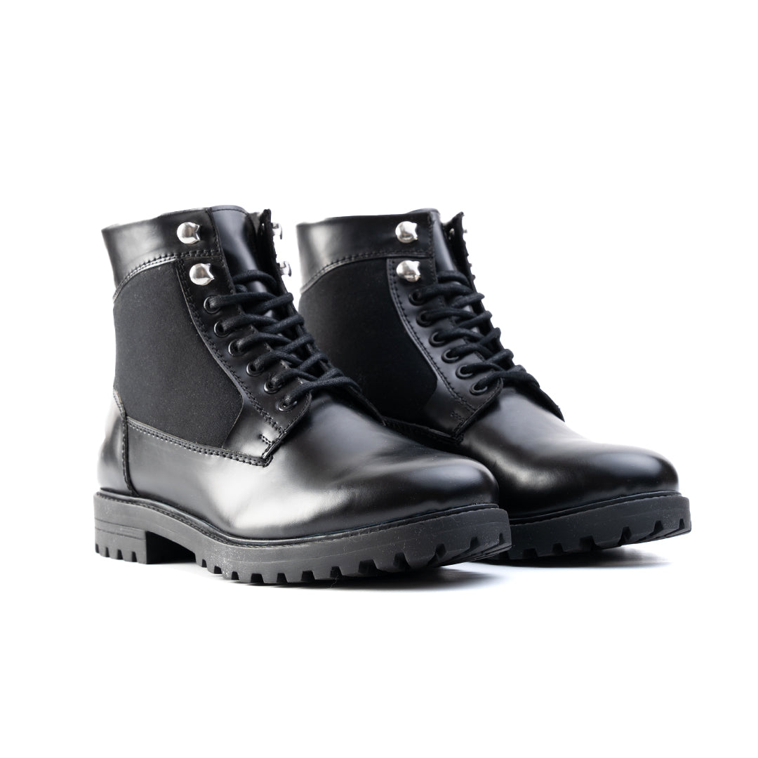 Monkstory Combat Boots - Black