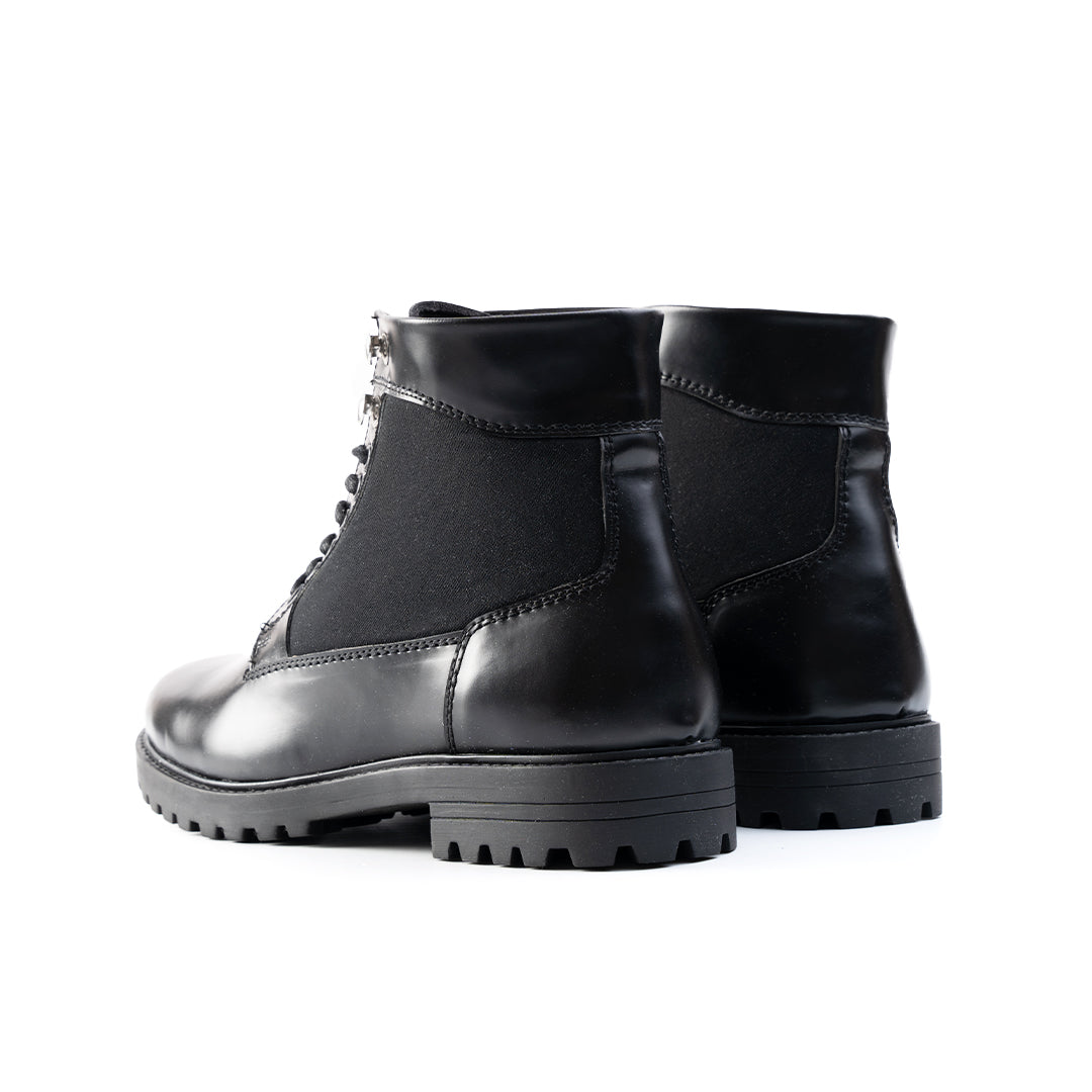 Monkstory Combat Boots - Black