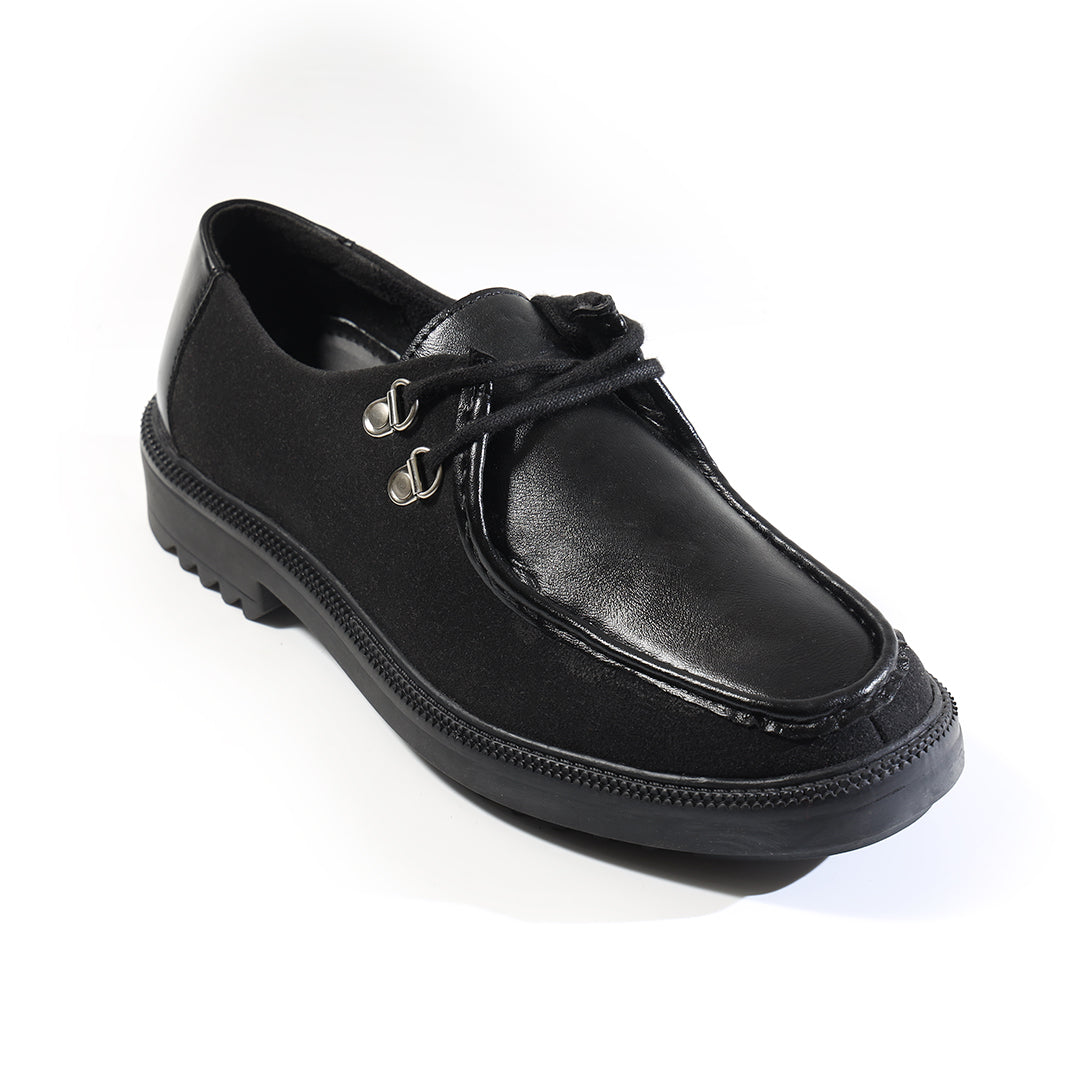Monkstory Cosmopolitan Heritage Lace-Ups – Midnight Black