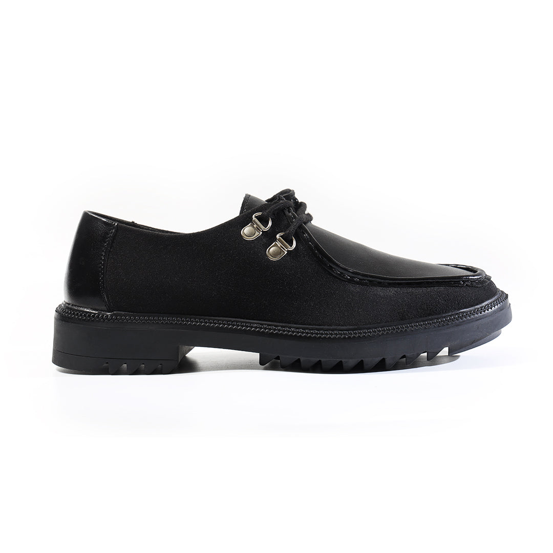 Monkstory Cosmopolitan Heritage Lace-Ups – Midnight Black