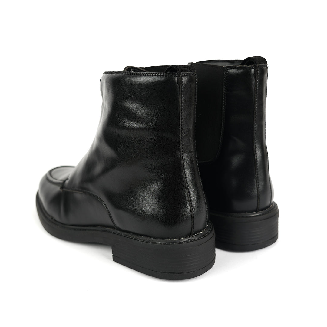 Monkstory Cosmopolitan Zip-Up Boots - Black