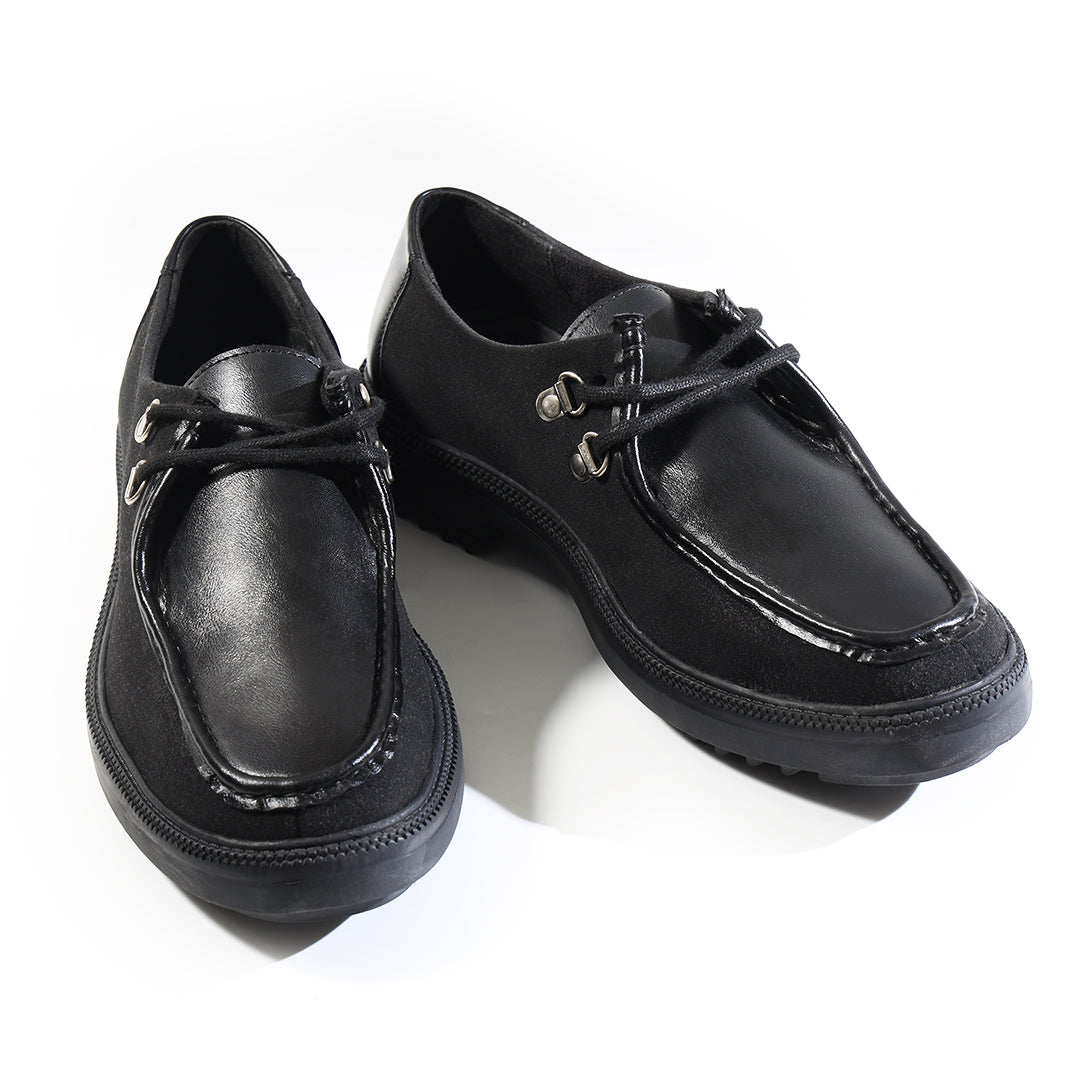 Monkstory Cosmopolitan Heritage Lace-Ups – Midnight Black