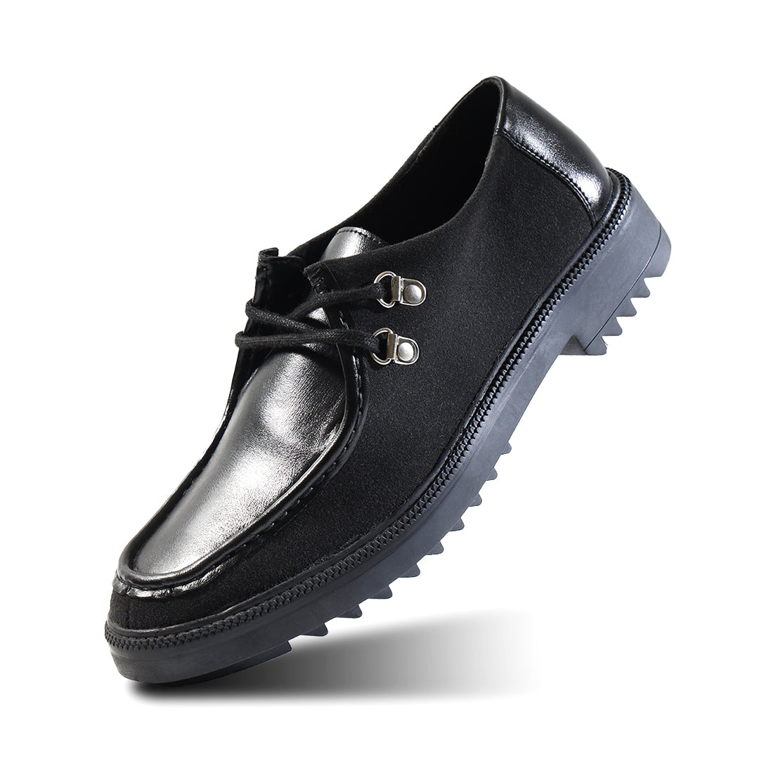 Monkstory Cosmopolitan Heritage Lace-Ups – Midnight Black