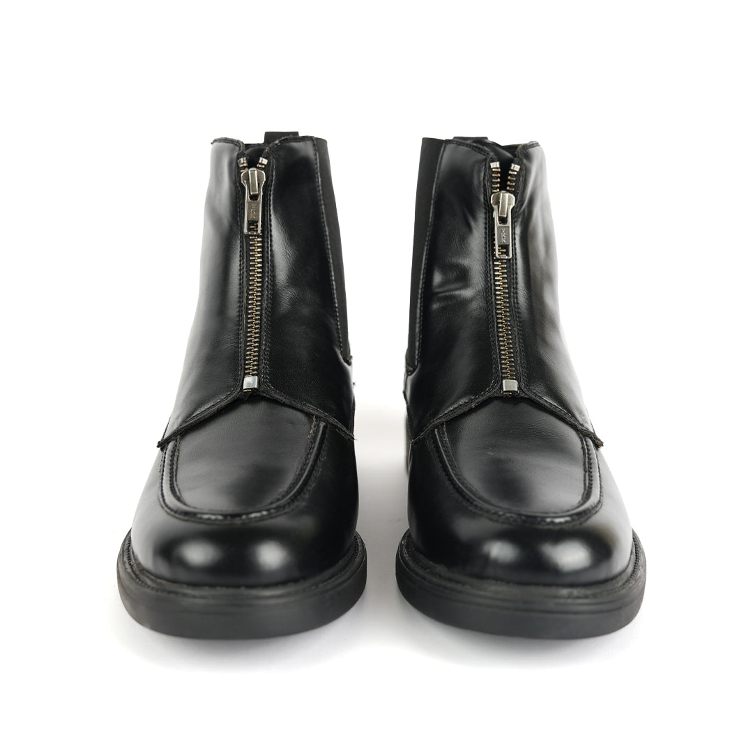 Monkstory Cosmopolitan Zip-Up Boots - Black