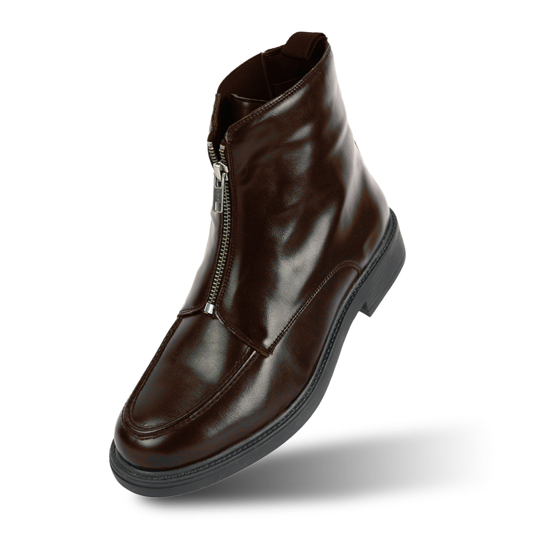 Monkstory Cosmopolitan Zip-Up Boots - Brown