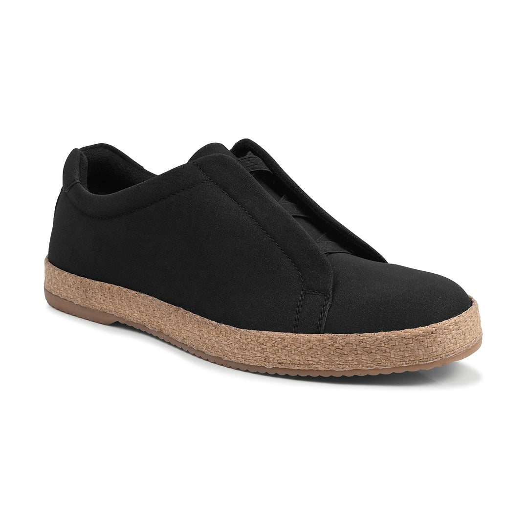 Monkstory Yacht Club Elastic Slip-On Espadrille Sneakers – Carbon Black