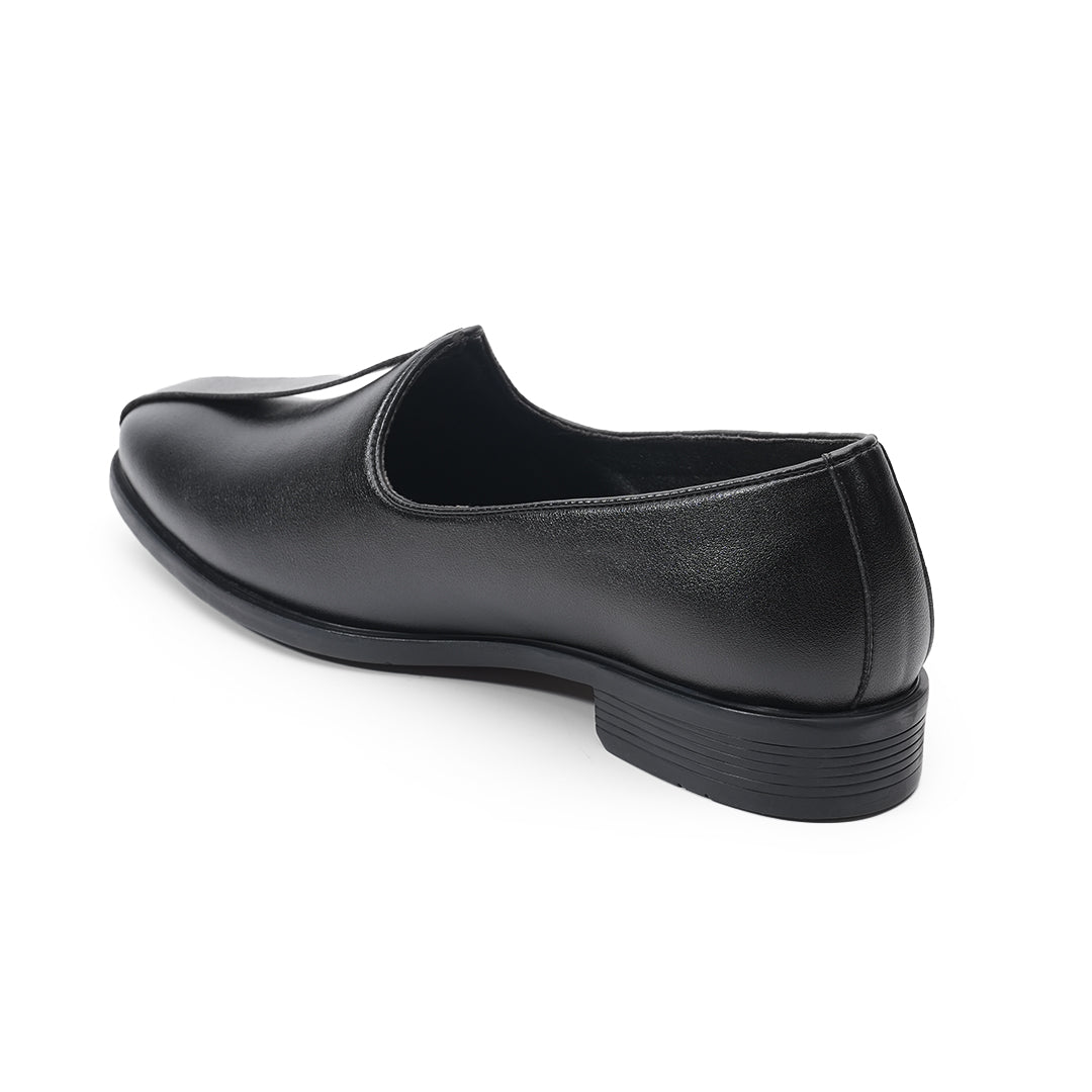 Monkstory Minimal Darbar Mojari – Black