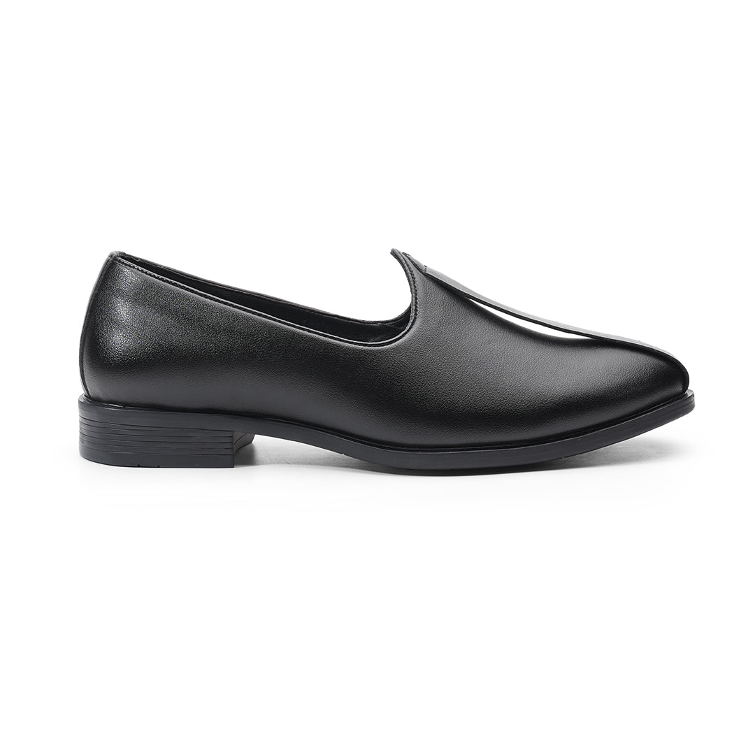 Monkstory Minimal Darbar Mojari – Black