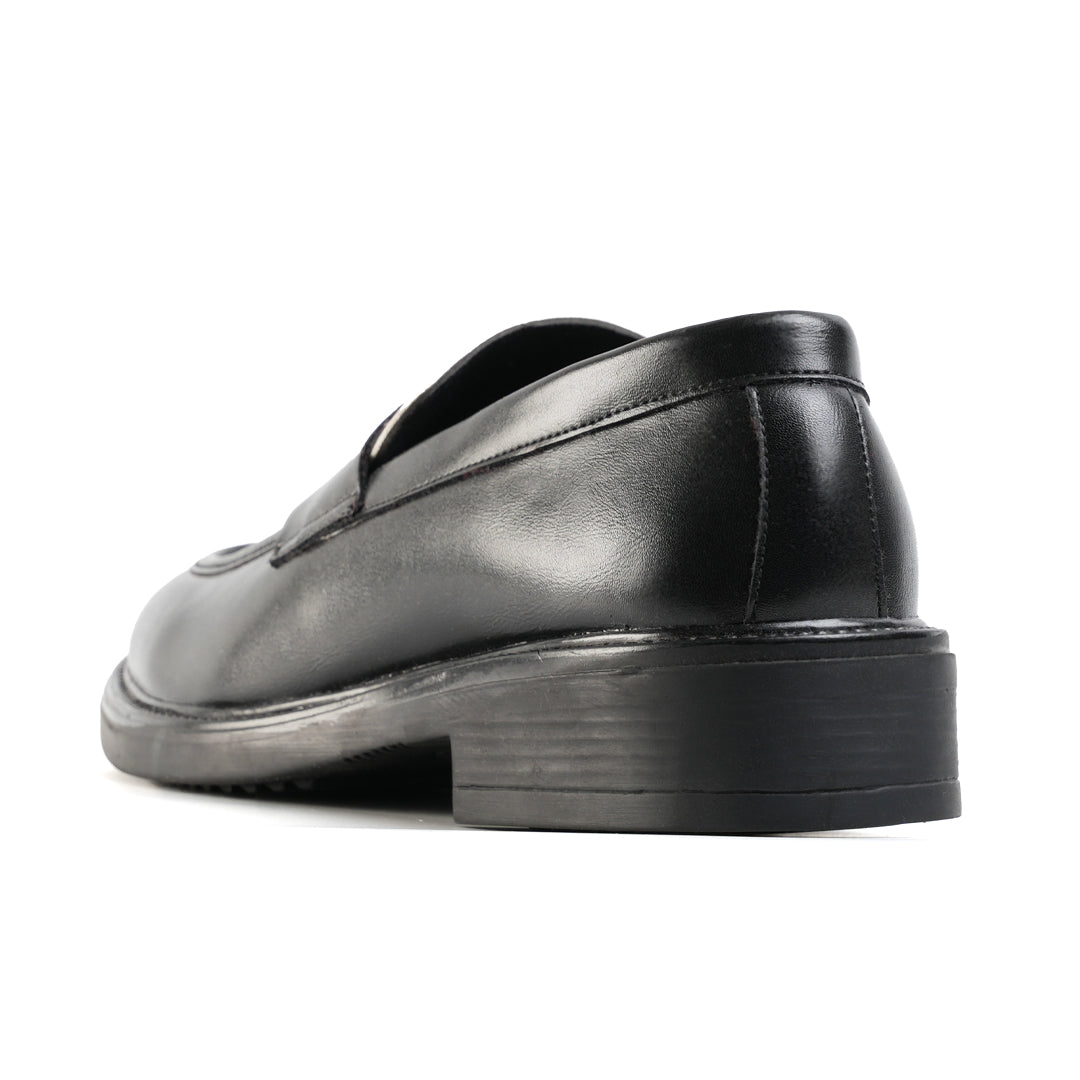 Monkstory Cosmopolitan Contrast Penny Loafers - Black/White
