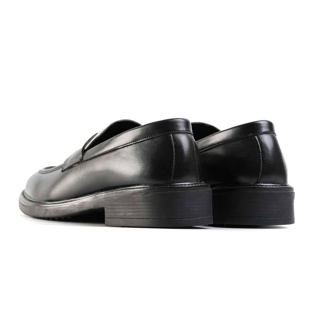 Monkstory Cosmopolitan Contrast Penny Loafers - Black/White