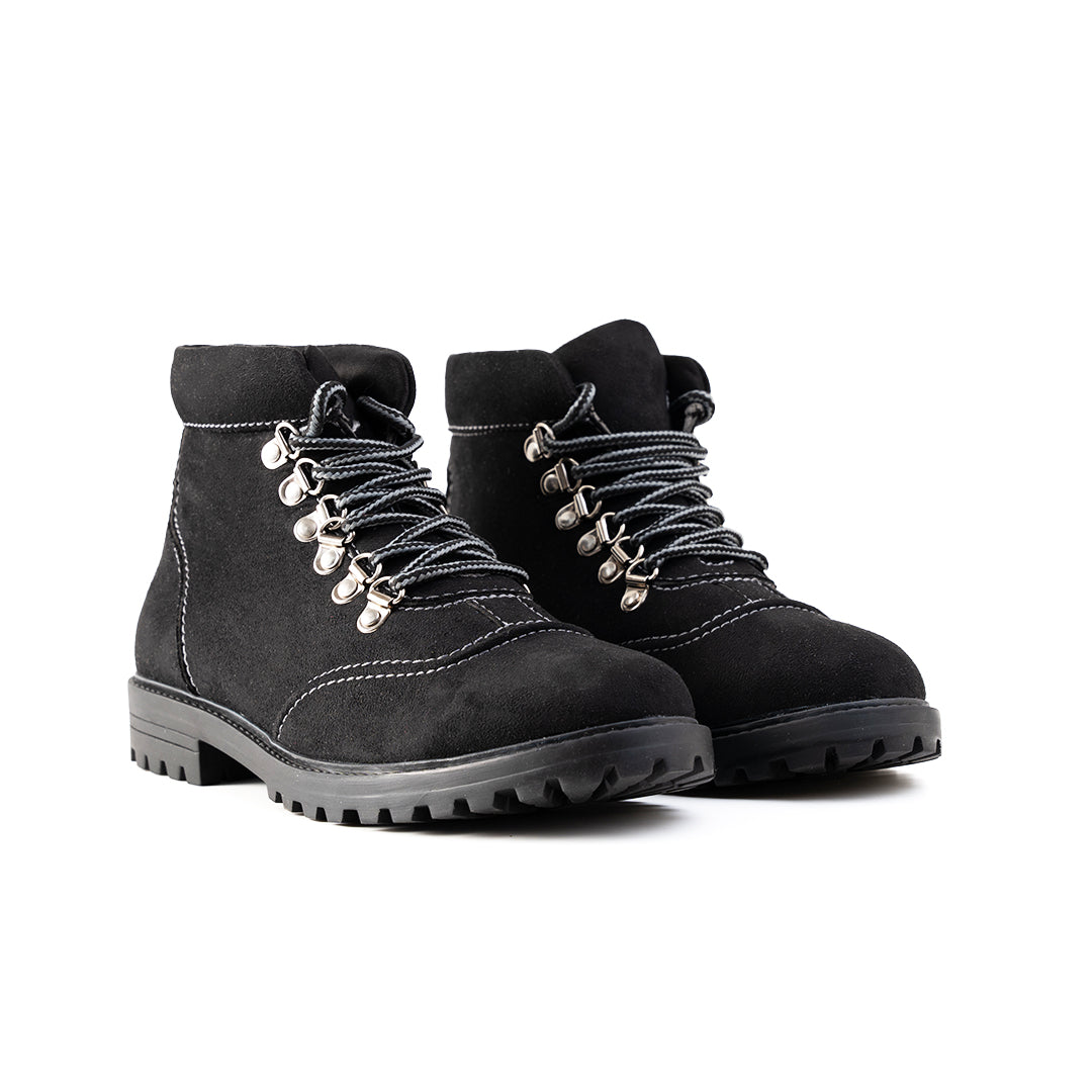 Monkstory Suede Boots - Black