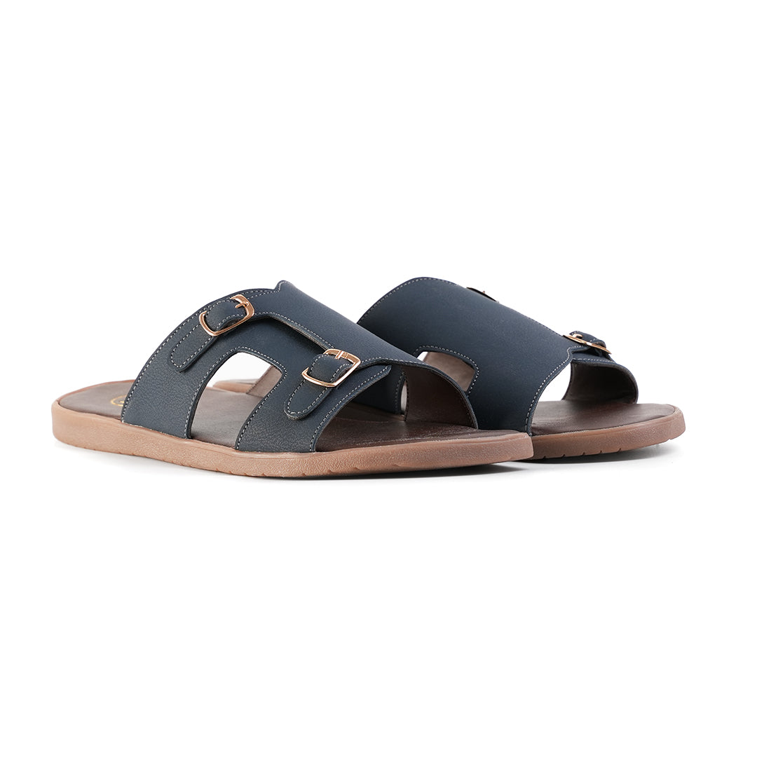 T-Rad Classic Double Monk Strap Sandals - Blue