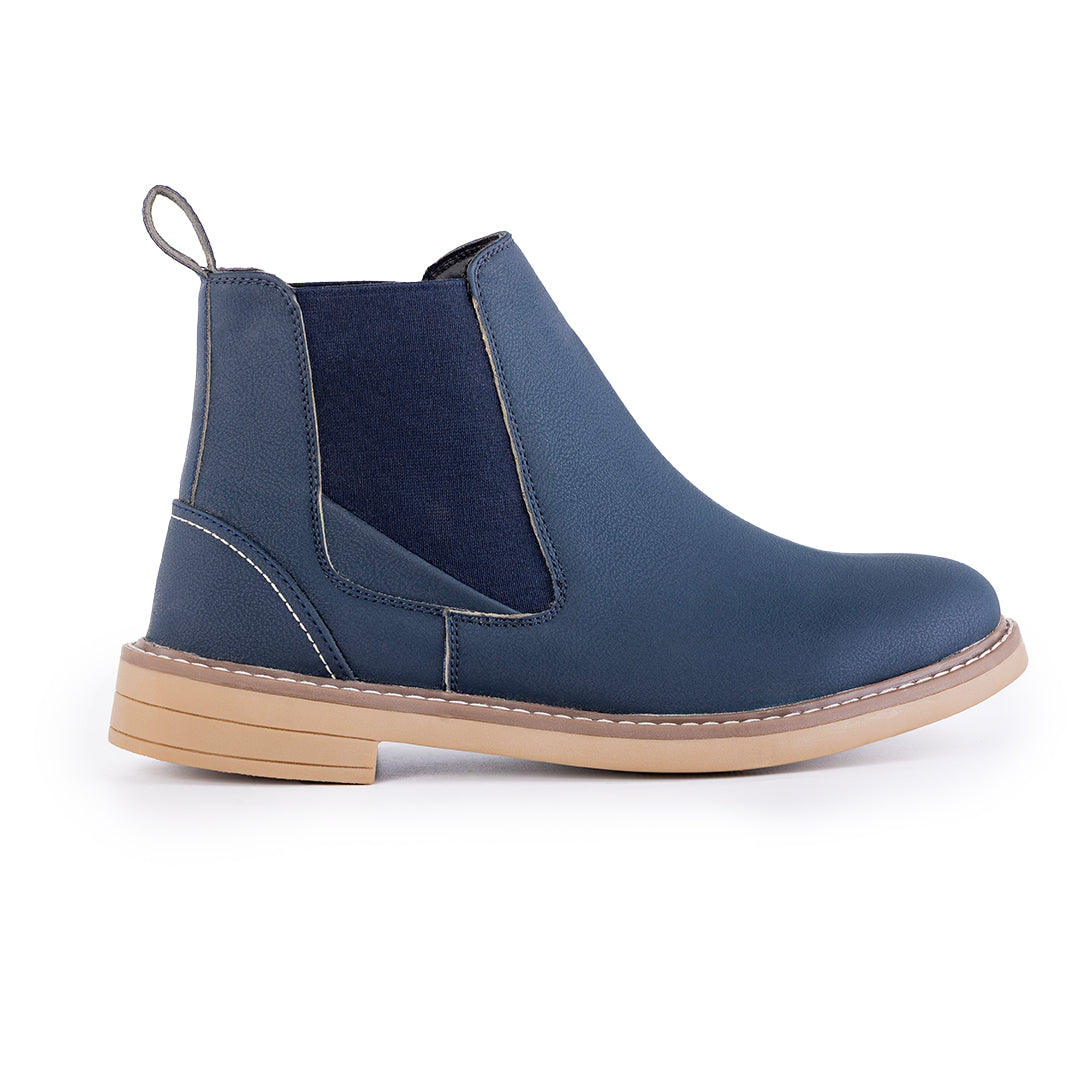 Monkstory Modern Chelsea Boots - Matte Blue