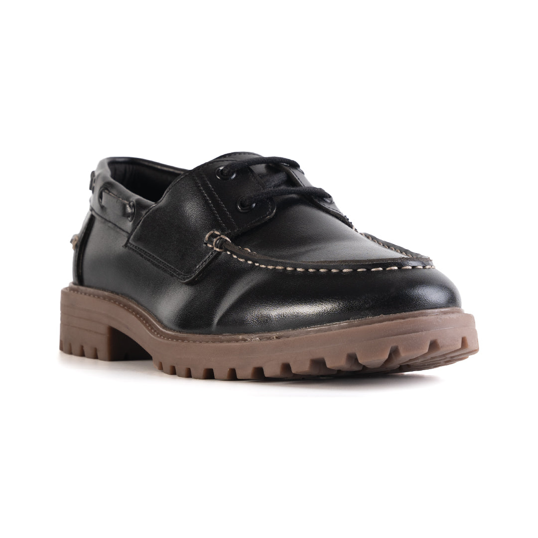 Monkstory Cosmopolitan Boat Loafers - Black