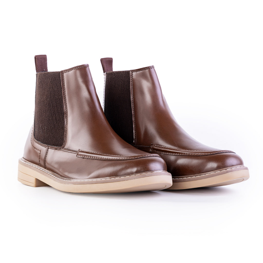 Monkstory Classic Chelsea Boots - Mocha Brown