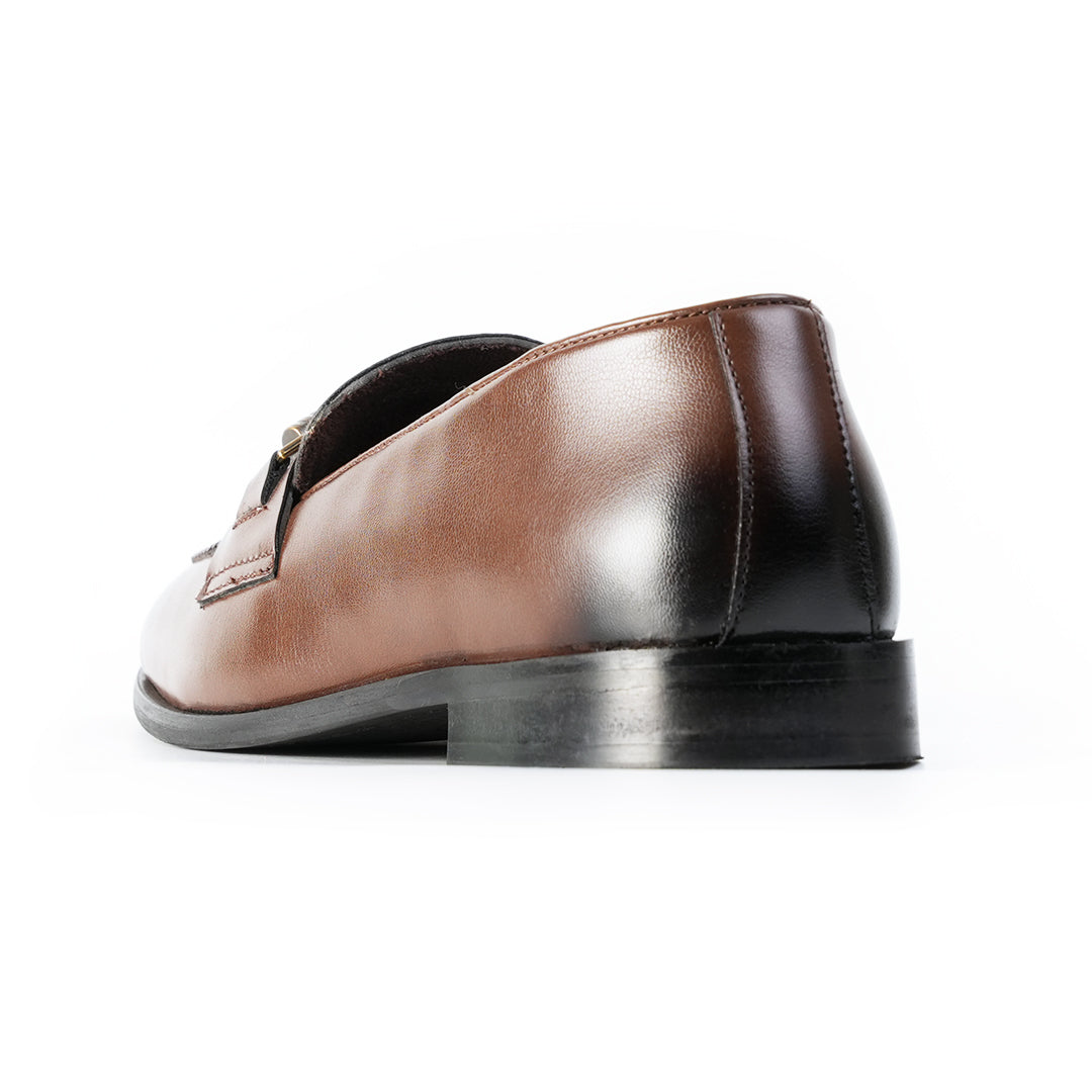 Monkstory Braided-Bit Horsebit Loafers – Burnished Brown